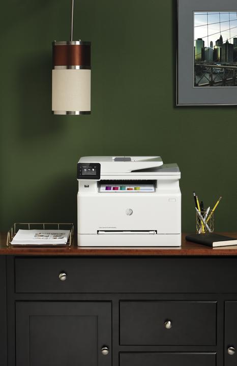 Produktbild HP Color LaserJet Pro MFP M283fdw, Farbe, Drucker für Drucken, Kopieren, Scannen, Faxen, Drucken übe (Laser, Farbe)