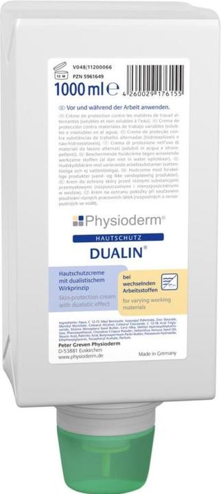 Actual product image PGP Physioderm Dualin skin protection cream 1000 ml folding bottle (1000 ml)