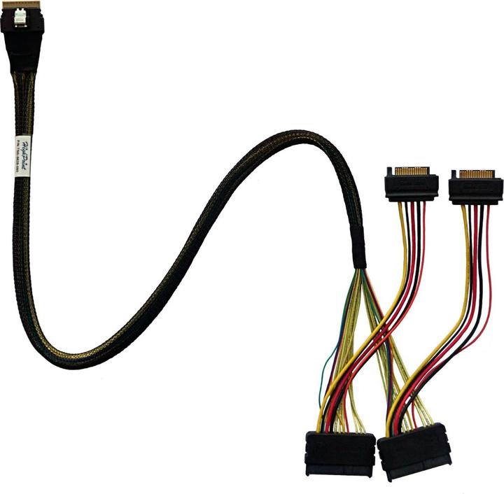 Actual product image HighPoint SAS cable SFF8639-SFF8654 0.6 m