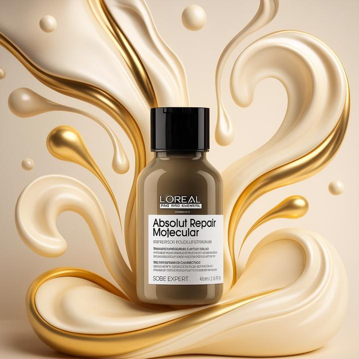 Actual product image L'Oréal Paris L'Oreal Serie Expert Absolut Repair Molecular Shampoo for Damaged Hair 100ml (100 ml, Liquid shampoo)