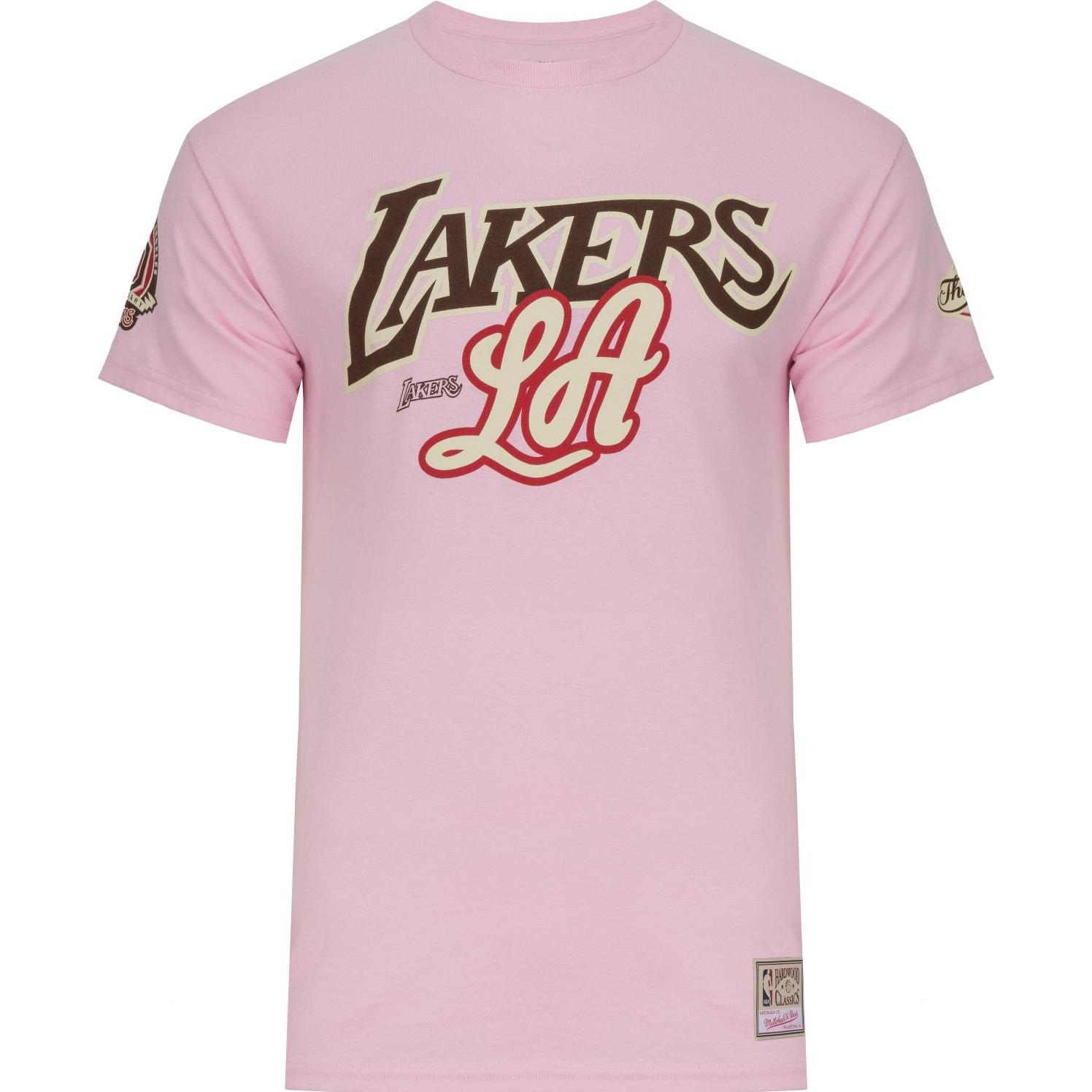 Mitchell & Ness, Herren, Shirt, Shirt - SUGAR Los Angeles Lakers pink - XL, Rosa, (XL)