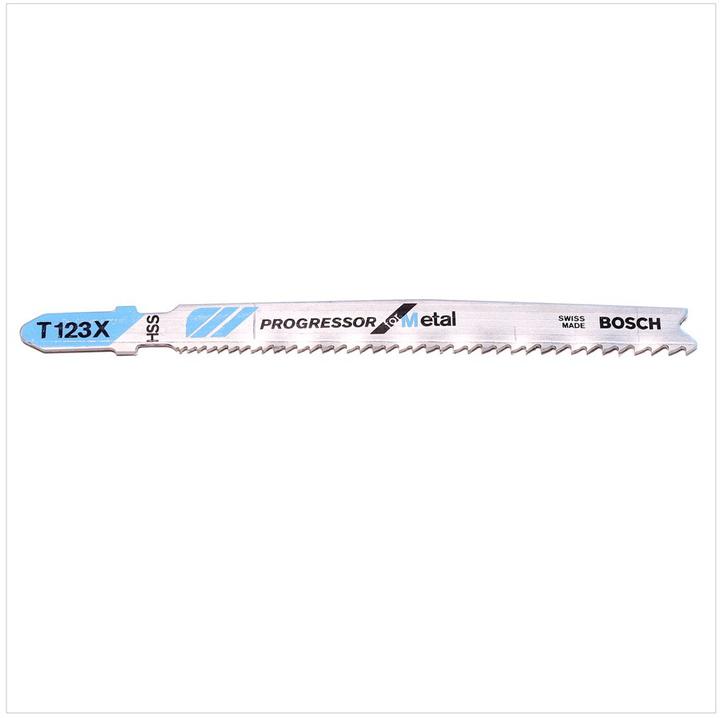 Produktbild Bosch Professional Zubehör PRO Metal thick and thin T123XF Stichsägeblatt, 100 mm, 5-tlg.