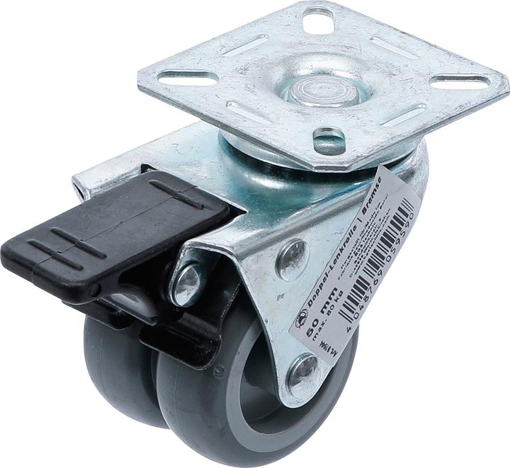 BGS Double roulette pivotante