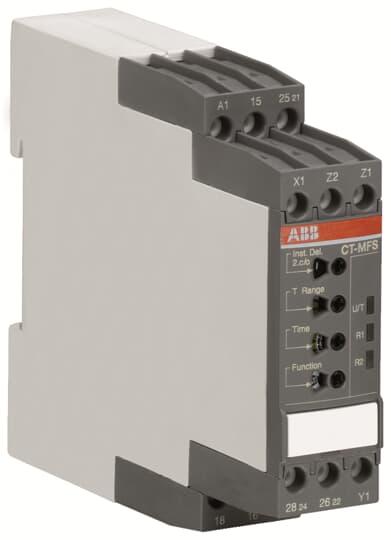Actual product image ABB DIN Rail Multi Function Timer Relay, 24  240V