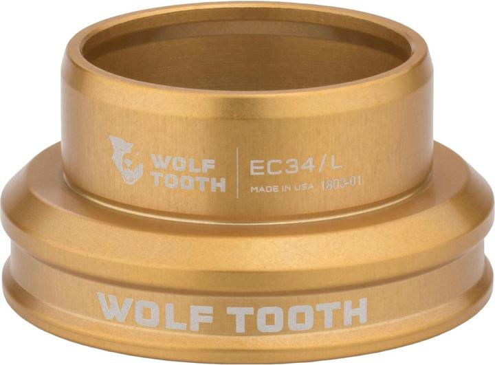 Wolf Tooth Performance Jeu de direction inférieur, 1 1/8", EC34/30, or