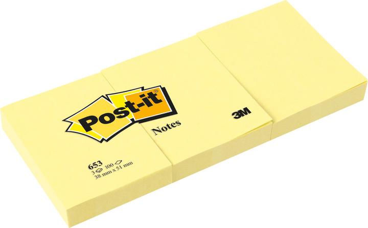 Image du produit Post-it 653y (38 x 51 mm)