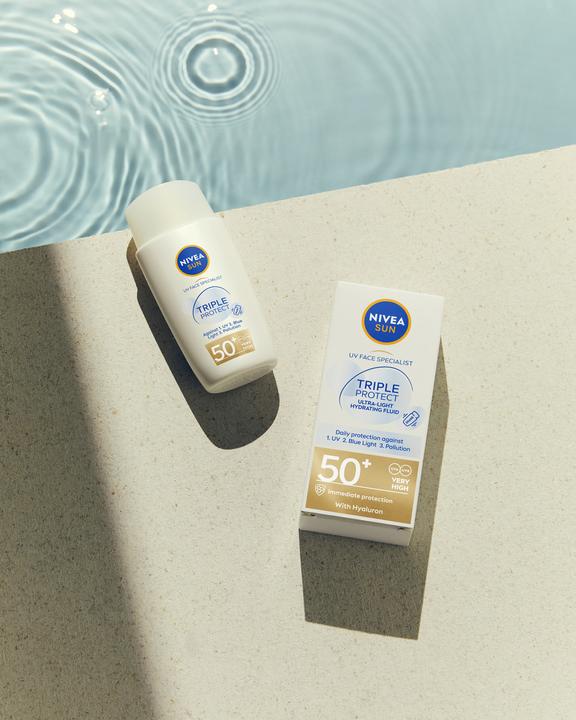 Actual product image NIVEA Sun Sun UV Face Triple Protect (Sun cream face, SPF 50, 40 ml, 62 g)