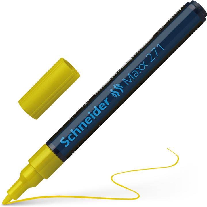Produktbild Tajima Schneider Oil Marker Maxx 271, Yellow (Gelb, 2 mm, 1 x)