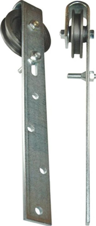Actual product image HBS Betz Sliding gate roller with bracket 90 mm steel galvanised 50 kg 9/11 mm