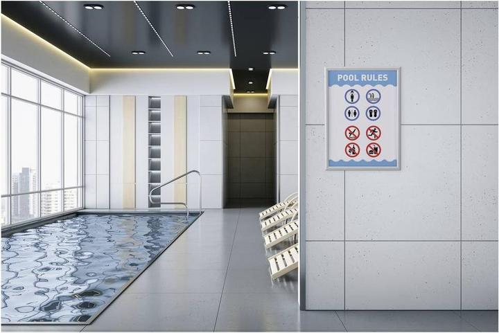 Actual product image Durable Klapprahmen Aluminium OUTDOOR A2