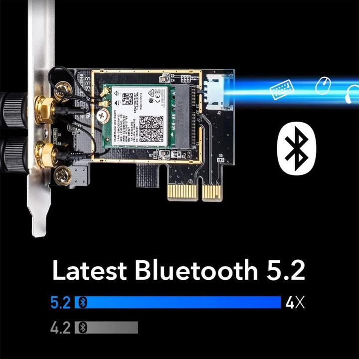 Immagine prodotto Cudy Scheda di rete WE3000 WLAN interna / Bluetooth (Mini PCI Express)