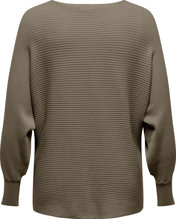 Produktbild Only Knit Fit U-Boot Ausschnitt Gerippte Ärmelbündchen Pullover Strickpullover (S)