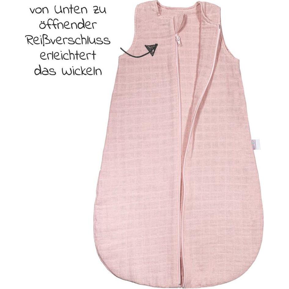Thumbnail - Makian, Babyschlafsack, Schlafsäcke Musselin-Schlafsack - Puder - (110 cm)