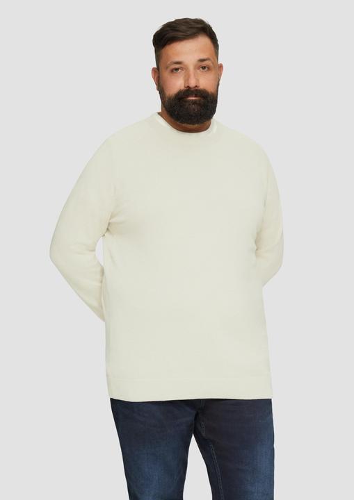 Actual product image S.Oliver Strickpullover Strickpullover mit Rippbündchen (XXL)