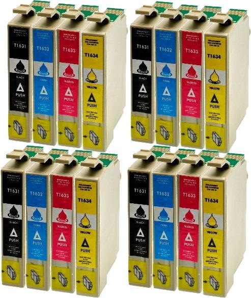 Actual product image Hermex Compatible Ink Cartridge XL for Epson WorkForce WF-2540WF (M, FC, C, Y)