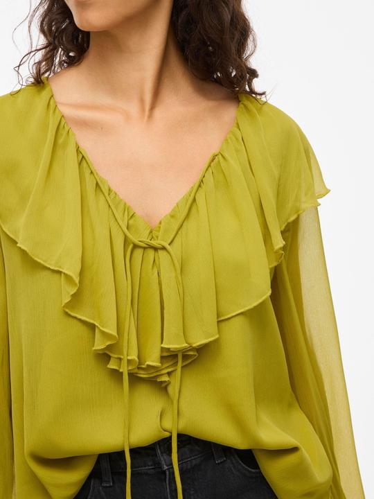 Produktbild Vila VIHELA Rüschen Oberteil mit langen Ärmeln (38)