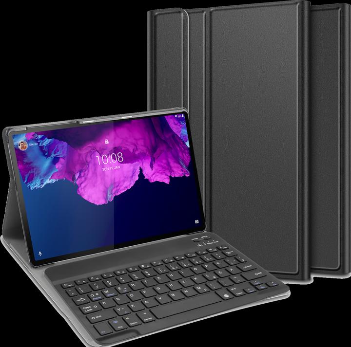 Actual product image Cazy Keyboard cover compatible with Lenovo Tab P11/P11 5G/P11 Plus - Protective case with magnetic (DE, Tab P11, Tab P11 5G, Tab P11 Plus)