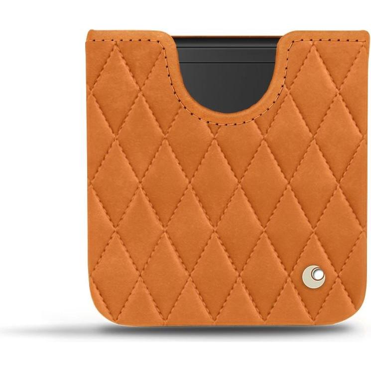 Noreve Lederschutzhülle (Samsung Galaxy Z Flip), Smartphone Hülle, Orange
