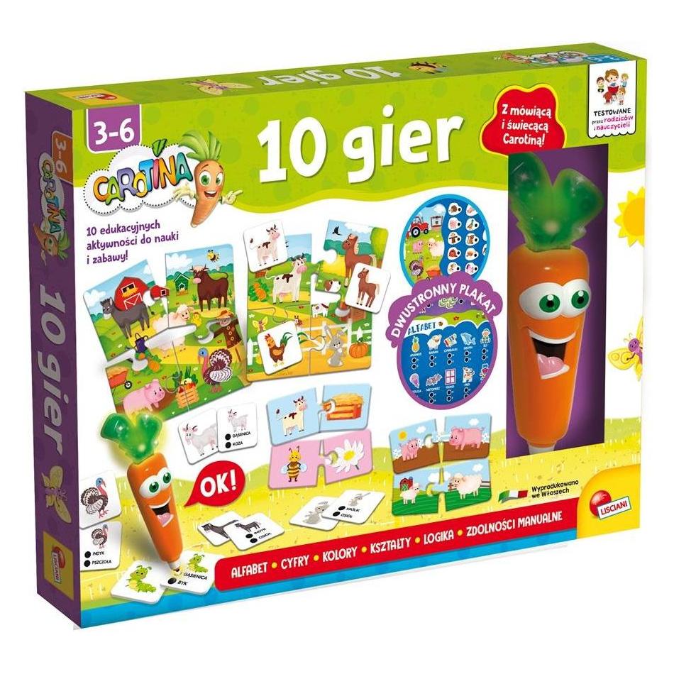 Lisciani Carotina Spelset 10 Spellen (Duits)