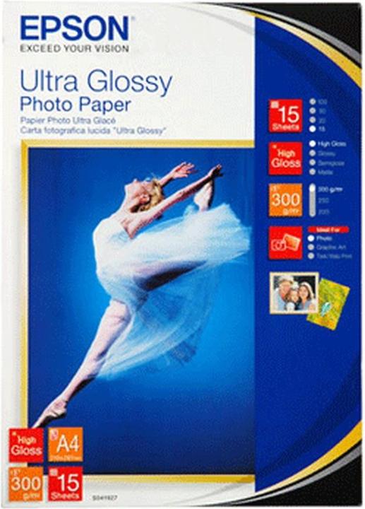 Produktbild Epson Ultra Foto Glanzpapier, 15 Blatt (300 g/m², A4, 15 Stk.)