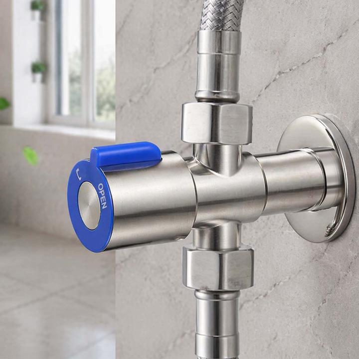 Produktbild Avizar 3-Wege Absperrventil Messing verchromt
