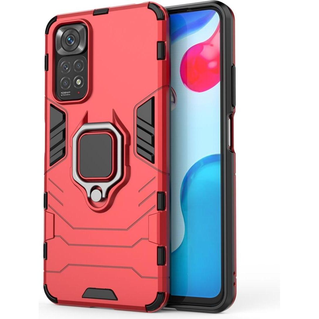 König Design Hülle Handy Schutz für Xiaomi Redmi Note 11 Case Cover Bumper Etuis Halter Neu (Xiaomi Redmi Note 11, Oppo ...