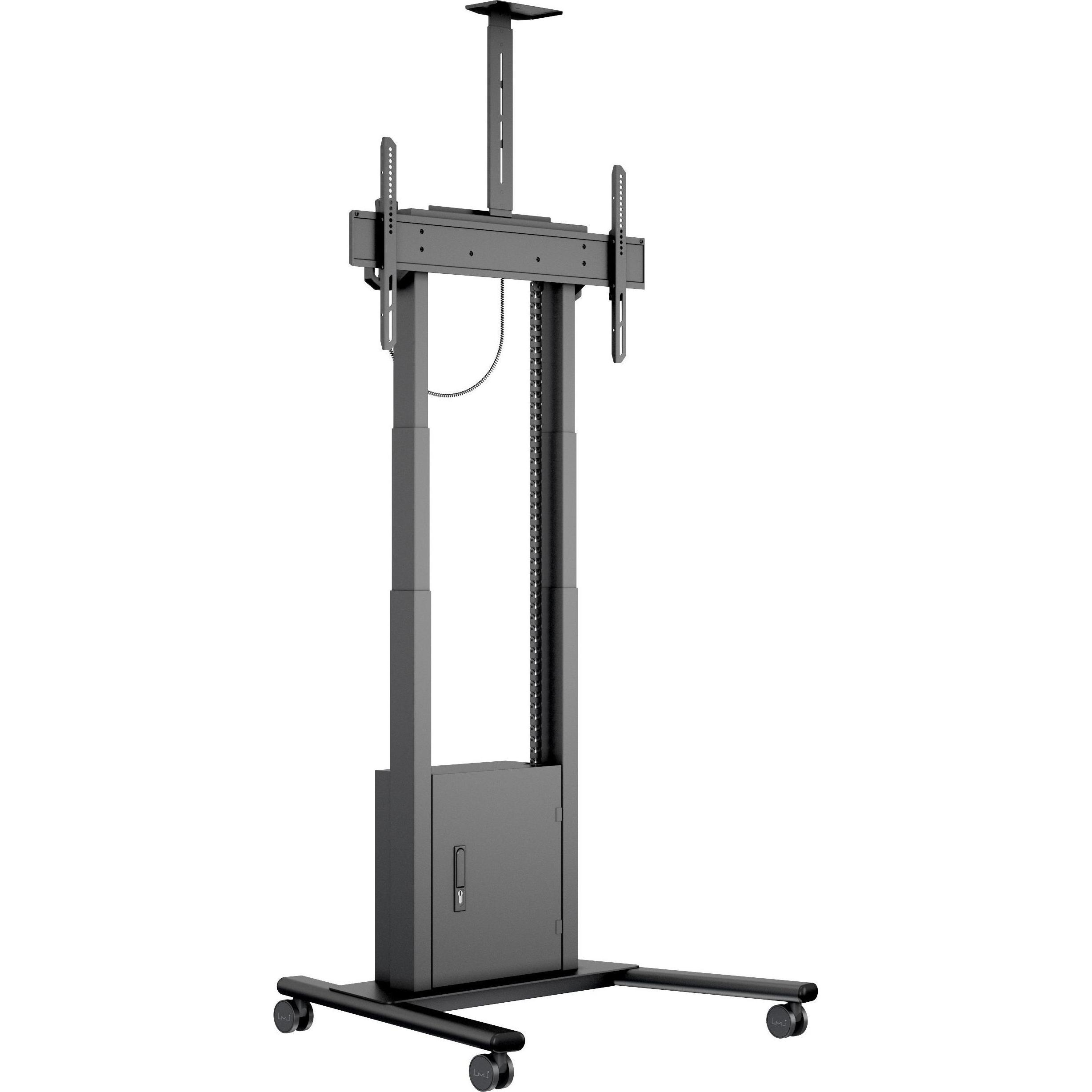 Multibrackets Standfuss elektr, -100", max 120 kg, schwarz (86", 120 kg), TV Ständer, Schwarz