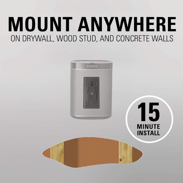 Produktbild Sanus Wandhalter zu Sonos ONE, PLAY:1 & 3 (1 Stk., Wandmontage, Schwenkbar, Neigbar)