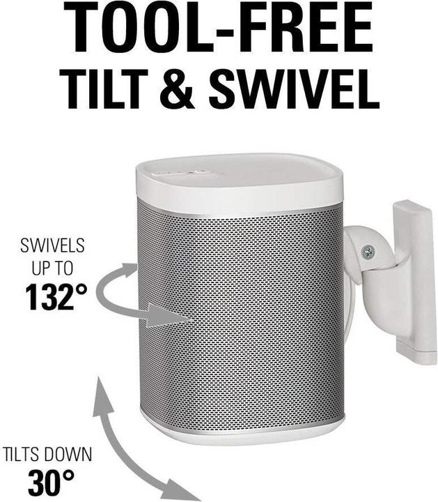 Produktbild Sanus Wandhalter zu Sonos ONE, PLAY:1 & 3 (1 Stk., Wandmontage, Schwenkbar, Neigbar)