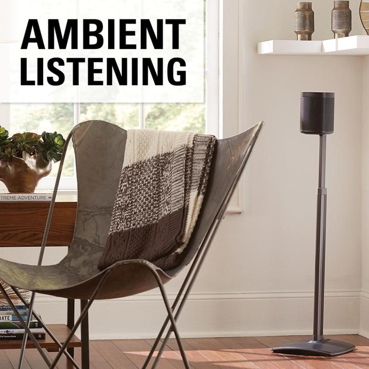 Image du produit Sanus Support pour Sonos ONE, PLAY:1, Play:3 (1 pièce, Support, Réglable en hauteur)