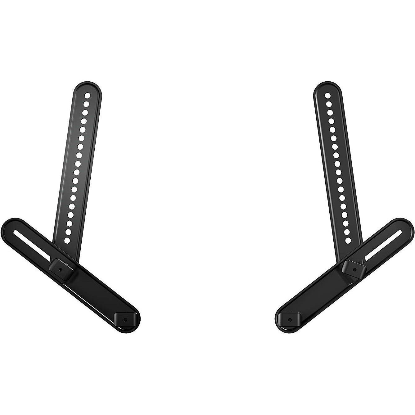 Sanus Soundbarhalter (1 Stk., Wandmontage), Lautsprecher Ständer + Wandmontage, Schwarz