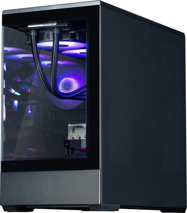 Actual product image Zalman GHE P30 micro-ATX case Tempered Glass Panoramic View - Black/White (mATX, Mini-ITX)