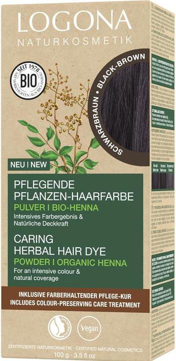 Produktbild Logona Pflegende Pflanzen-Haarfarbe Pulver Schwarzbraun (101 schwarz intense)