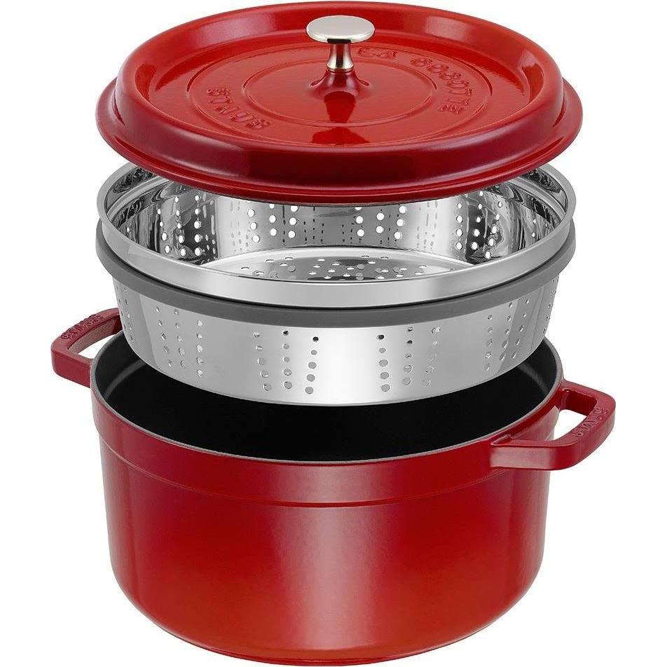 Thumbnail - Staub Cocotte, Pfanne + Kochtopf, Rot