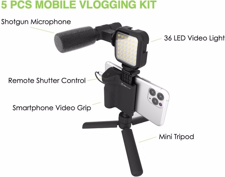 Actual product image DigiPower Vlogging Kit Follow Me (4 parts) (Plastic)
