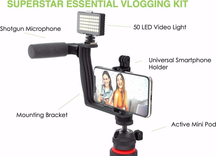 Productafbeelding DigiPower Vlogging Kit Superstar Essential (5-delig) (Plastic)