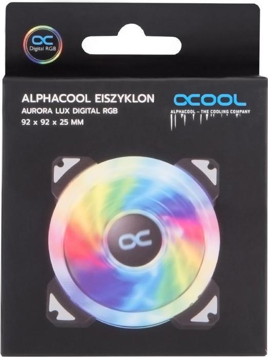 Image du produit Alphacool Cyclone de glace Aurora LUX Digital RGB (92x92x25mm) (92 mm, 1x)