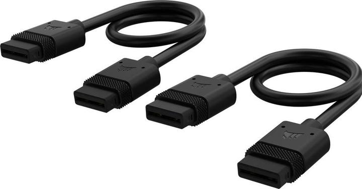 Image du produit Corsair Câble iCUE LINK, 2x 200mm avec connecteurs droits, Noir