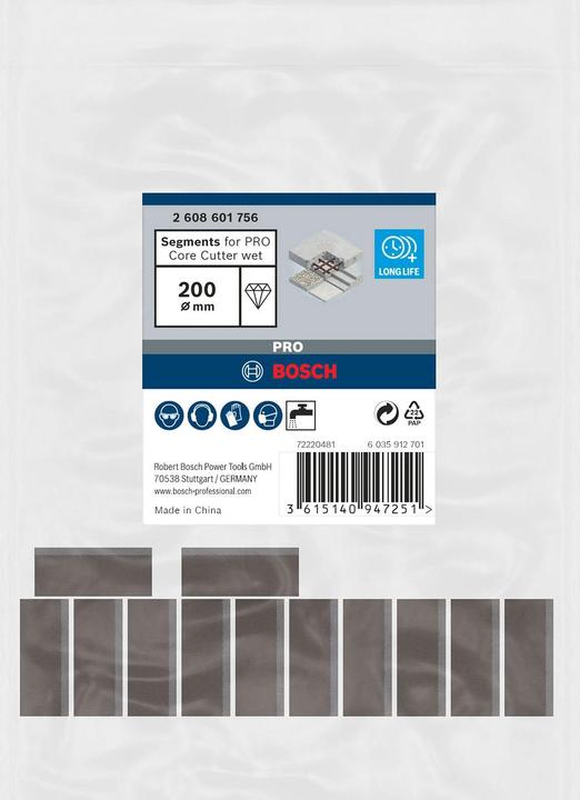 Actual product image Bosch Professional Zubehör PRO Core Cutter wet, 200 x 10 mm, 1 1/4-inch UNC (200 millimetres)