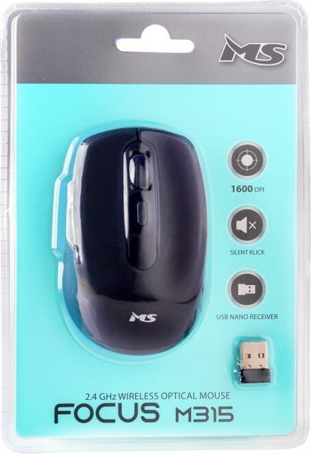 Produktbild MS Industrial Focus M315 1600 DPI leise Klick-Funkmaus