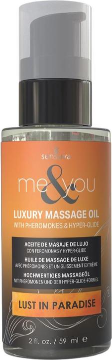 Sensuva me and you massage oil lust in paradise 59ml (59 ml)