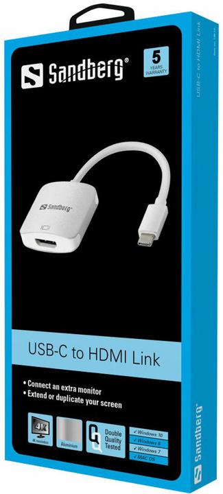 Produktbild Sandberg USB-C zu (HDMI, 10 cm)