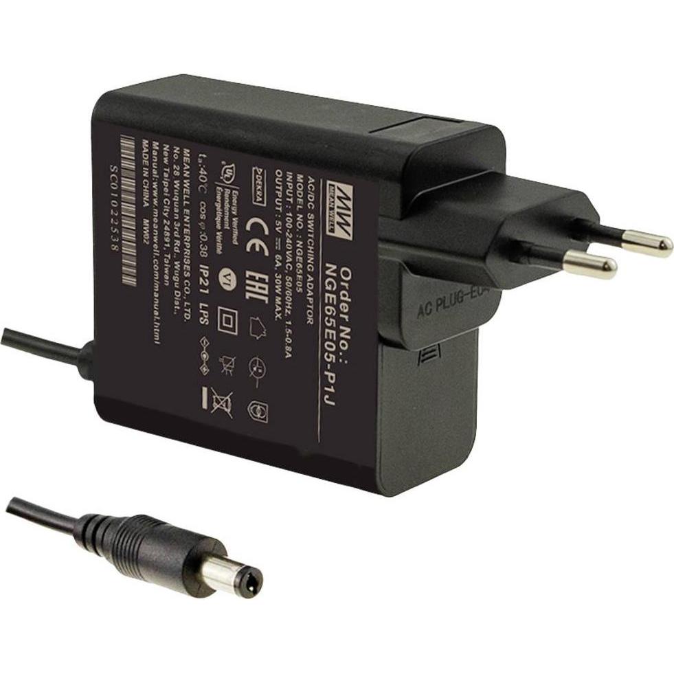 Mean Well Steckernetzteil, Festspannung, Caricatore universale