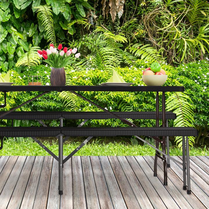 Image du produit Relaxdays Banc pliable, lot de 2