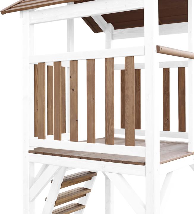 Immagine prodotto Axi Torre da gioco Beach Tower marrone/bianco - scivolo blu