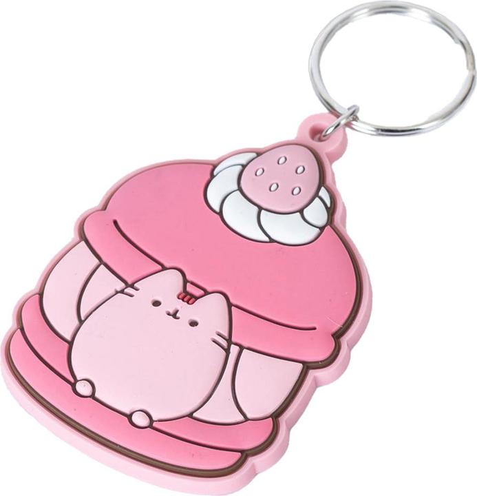 Actual product image Pusheen Strawberry PVC Keyring