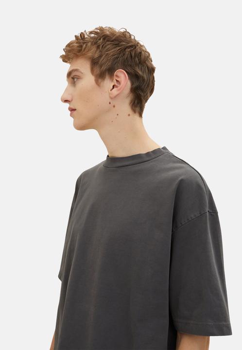 Immagine prodotto Tom Tailor Shirt Oversized-T-Shirt mit Rundhalsausschnitt aus Baumwolljersey (L)