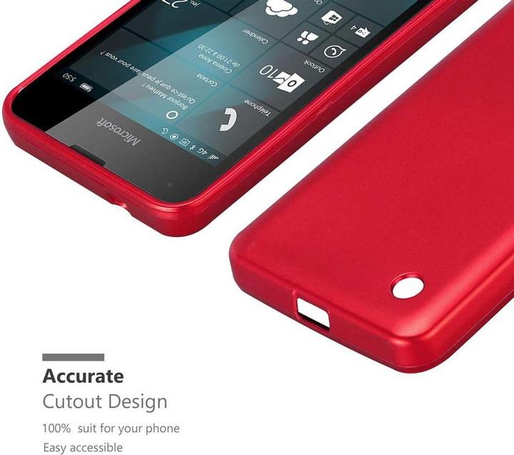 Actual product image Cadorabo TPU Matt Metallic Cover (Microsoft Lumia 550)
