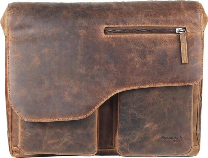 Actual product image Greenland Nature Montana shoulder bag II leather 35 cm