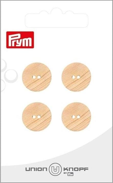 Image du produit Prym Boutons 2 trous 15 mm, 4 pièces, Beige